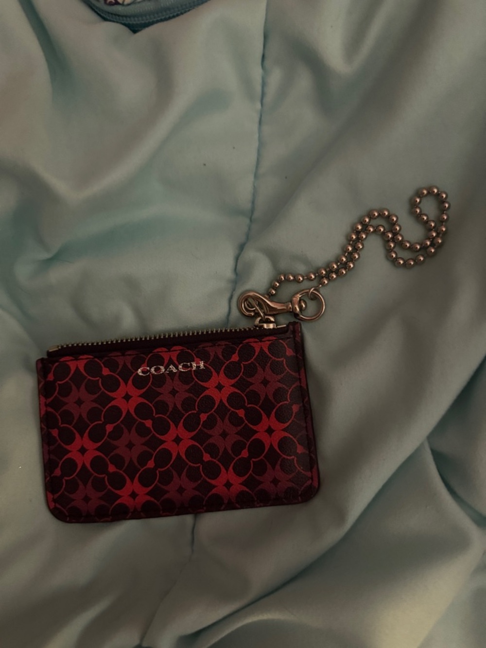 Coach navy blue and different shades of pink card case